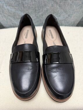 Collection B Women's Black Patent-Trim Penny Loafers